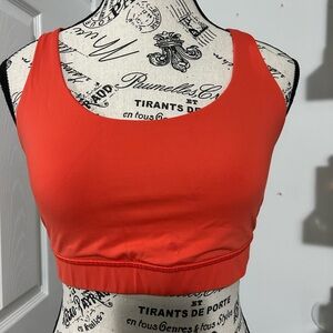 Lululemon Bright Red Athletic Sports Bra